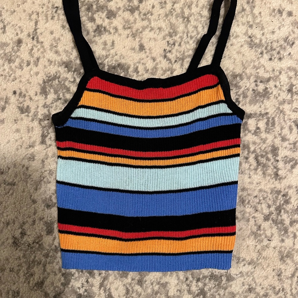 Striped Knit Tank Top